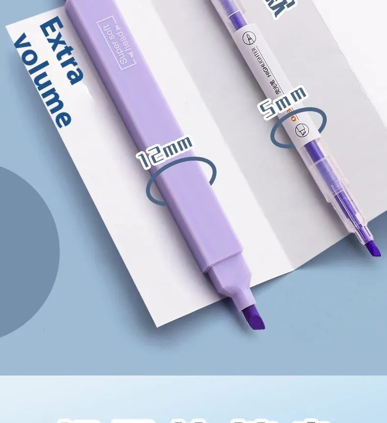 Double-ended fluorescent marking pens in mixed colour pack and themed Salt and Sweet series.