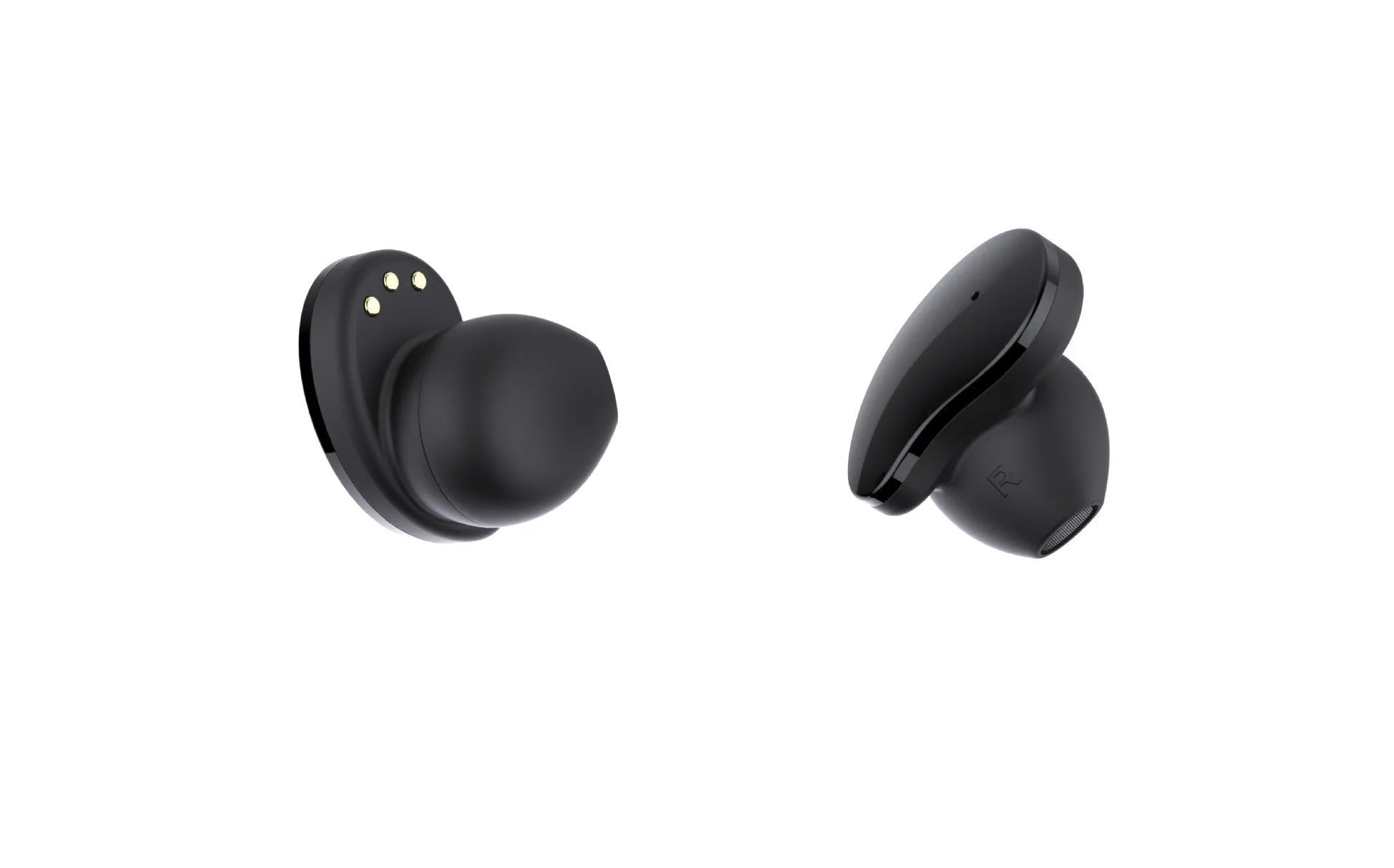 Black detachable smart bracelet and Bluetooth headset combo on a wrist, showing colour screen.