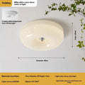 Cream style American design ceiling light with three-colour light, available in 30cm and 40cm diameters