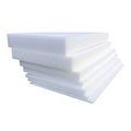 Large white rectangular EPE pearl cotton foam board showing thickness edge.