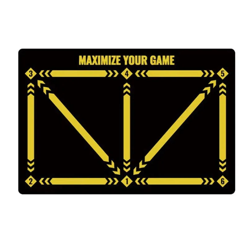 Indoor football training mat in cushion colour for skill lifting practice