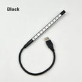 Spiral aluminium USB LED desk lamp in black silver gold blue purple red colours