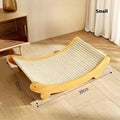Sisal cat scratch board in natural pastoral style, available in small and large sizes