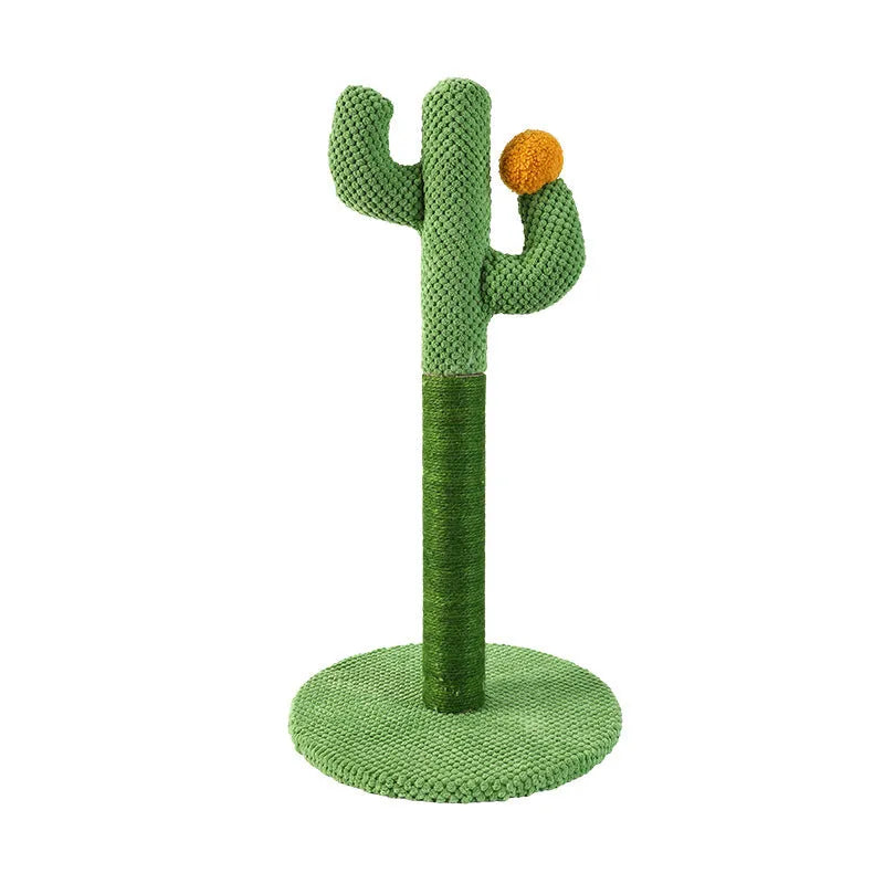 Masson cat scratch board with sisal scratching surface and cactus design climber for pet cats.