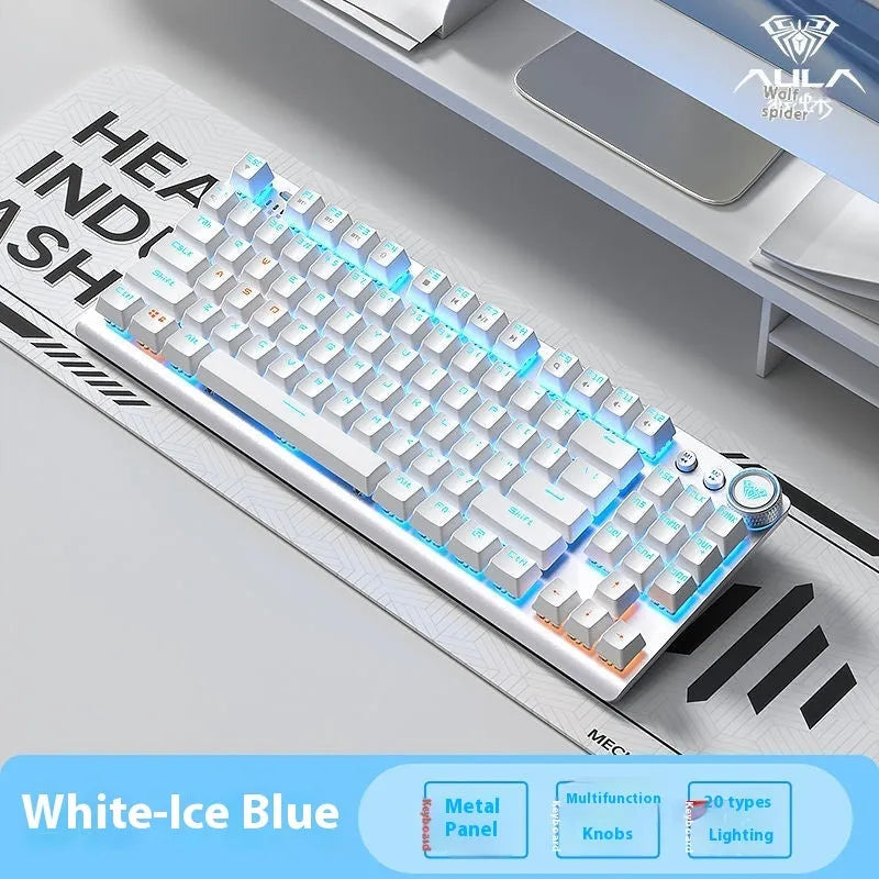 Tarantula wireless mechanical keyboard with side engraving and multiple lighting colour options
