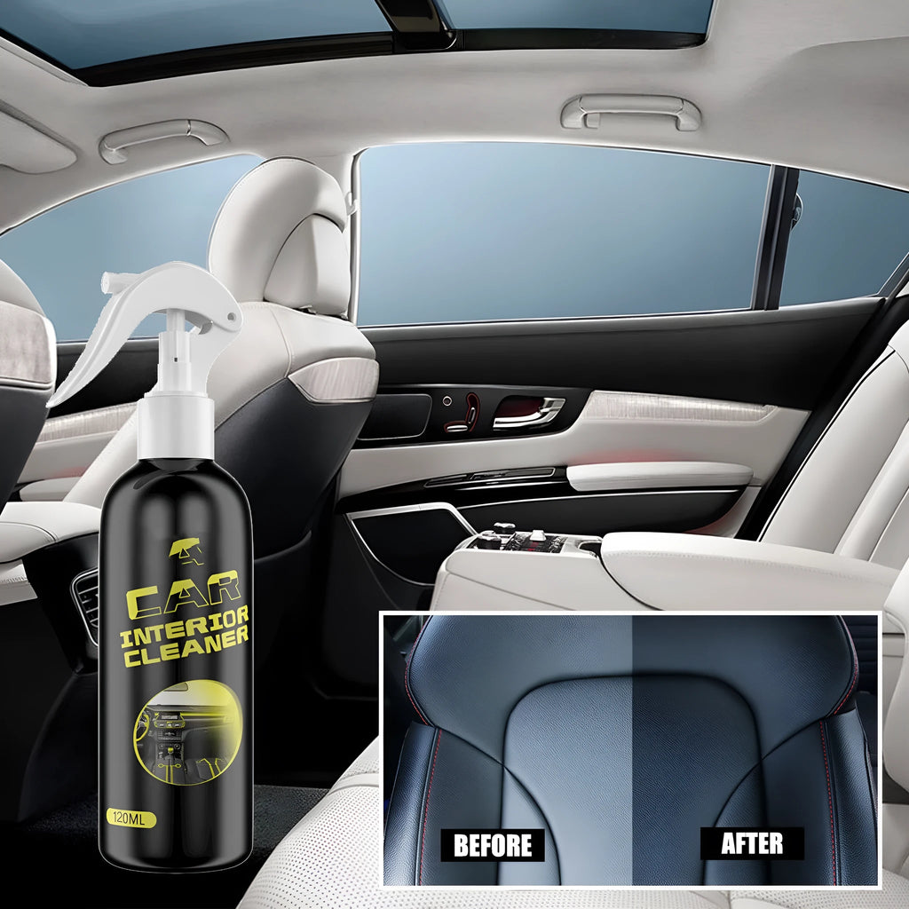 120ml bottle of car interior cleaner for leather and dashboard surfaces