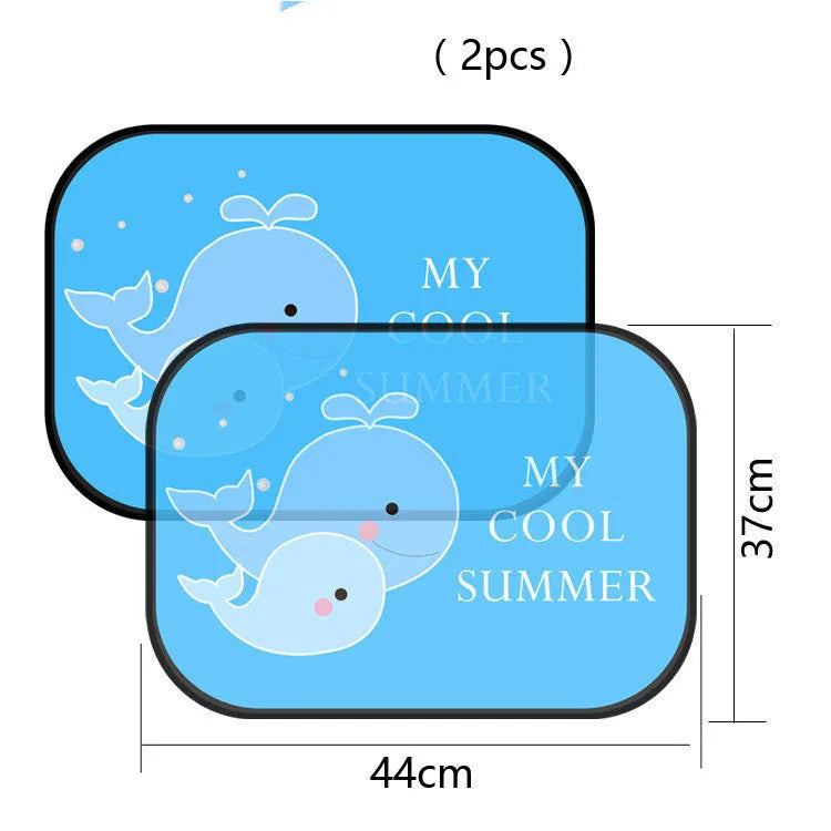 Electrostatic adsorption car side window sunshade in nylon mesh material