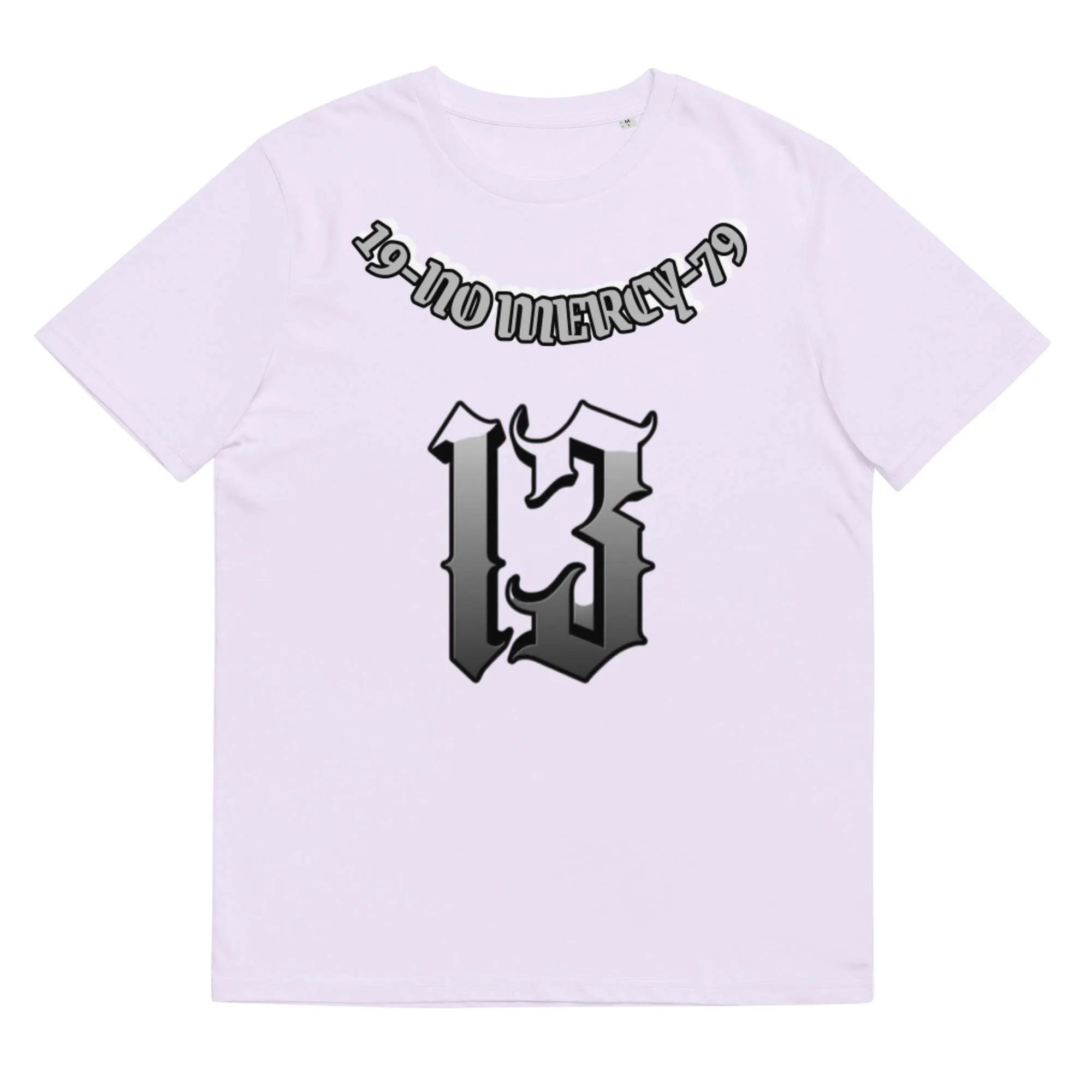 Grey loose-fitting cotton short sleeve t-shirt with a round neck on a hanger.