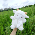 Plush cartoon car tissue box cover in lamb design for automotive and home decoration