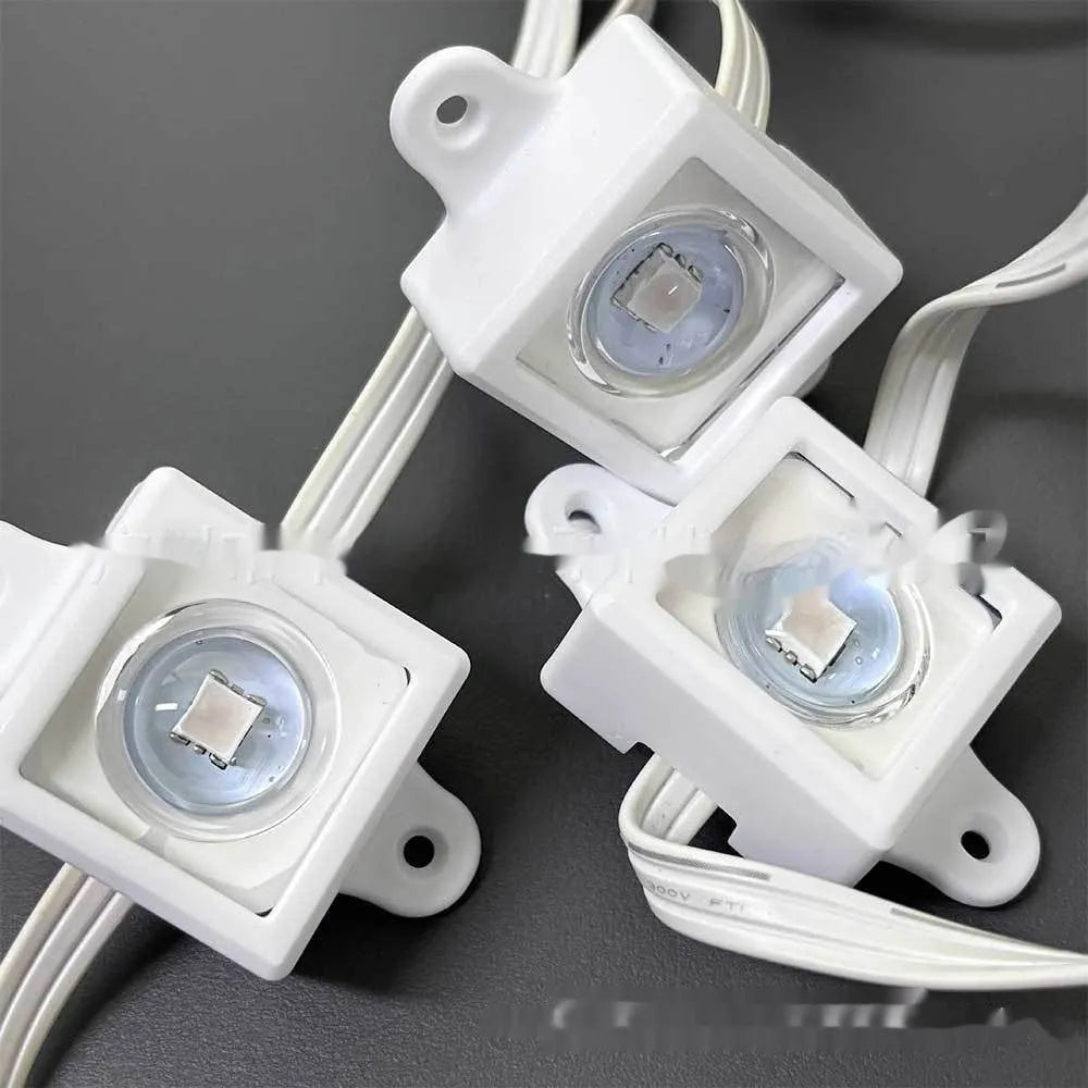 White plastic LED protective lampshade measuring 1.7cm by 6cm