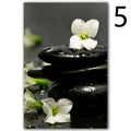 Canvas wall art poster with spa orchid motif, fashion simplicity style, multiple sizes available