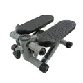 Silver grey foldable hydraulic waist slimming pedaller for home exercise
