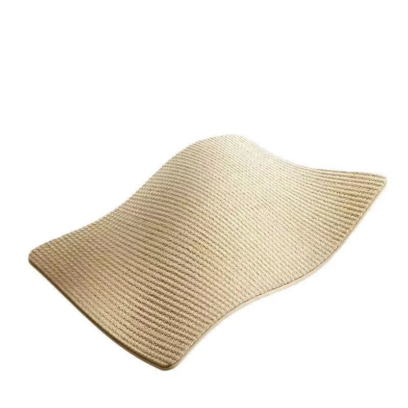 Sisal cat scratch board in natural pastoral style, available in small and large sizes