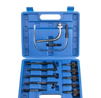 13-piece automatic transmission oil refueling kit with injector tool and wave box adapters