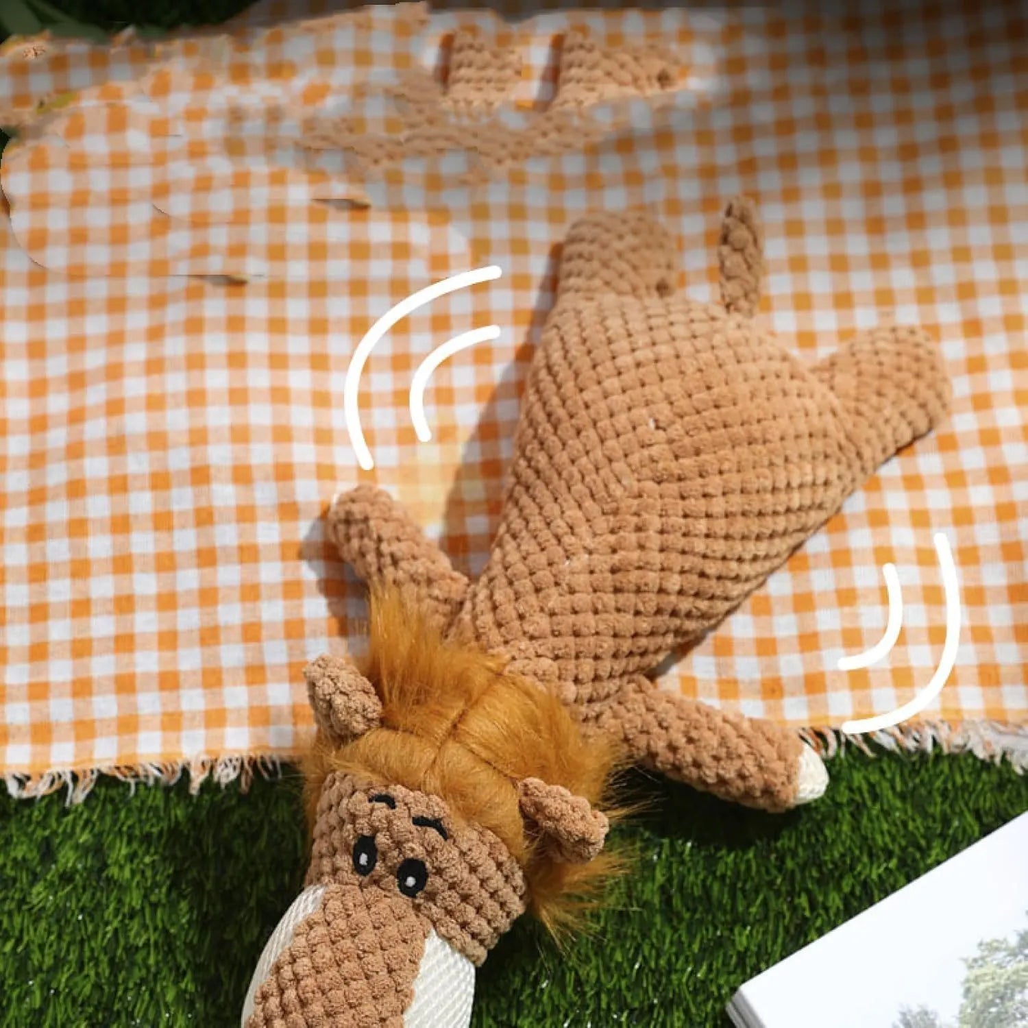 Corn design dog chew toy with textured kernels and squeaky sound mechanism in green, grey, and yellow colour options