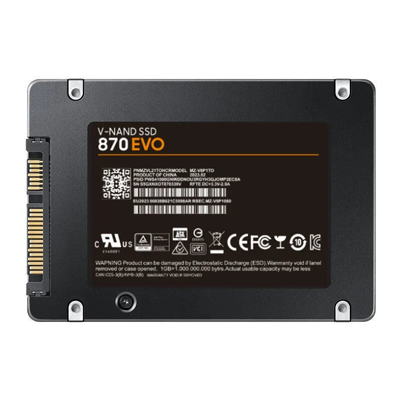 Samsung 870 EVO 2.5-inch SATA III internal solid state drive for PC and laptop upgrades