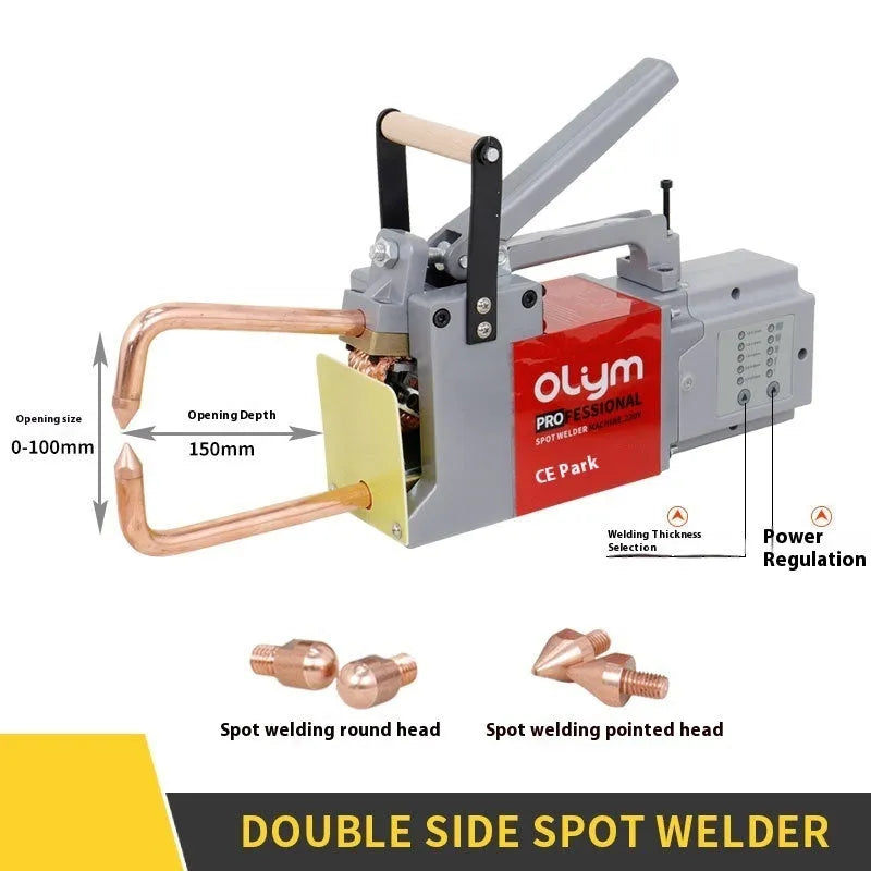 OL8000 manual double-sided spot welder butt welding machine with welding heads