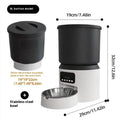 4L smart pet feeder with optional video camera and stainless steel bowl