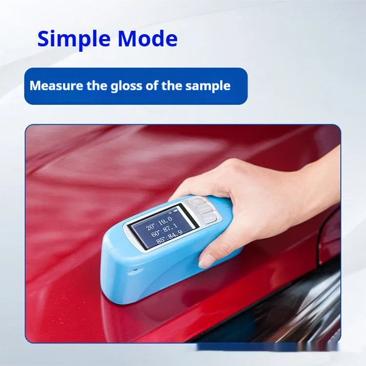 Portable glossiness tester device for ceramic brightness and stone surface measurement