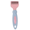 Stainless steel knot knife pet grooming comb for dogs and cats in pink colour