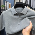 Men's loose fit short sleeve cotton sweater pullover in various colours