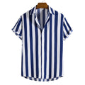 Men's printed cotton blend polo shirt with short sleeves and loose fit in multiple colour options
