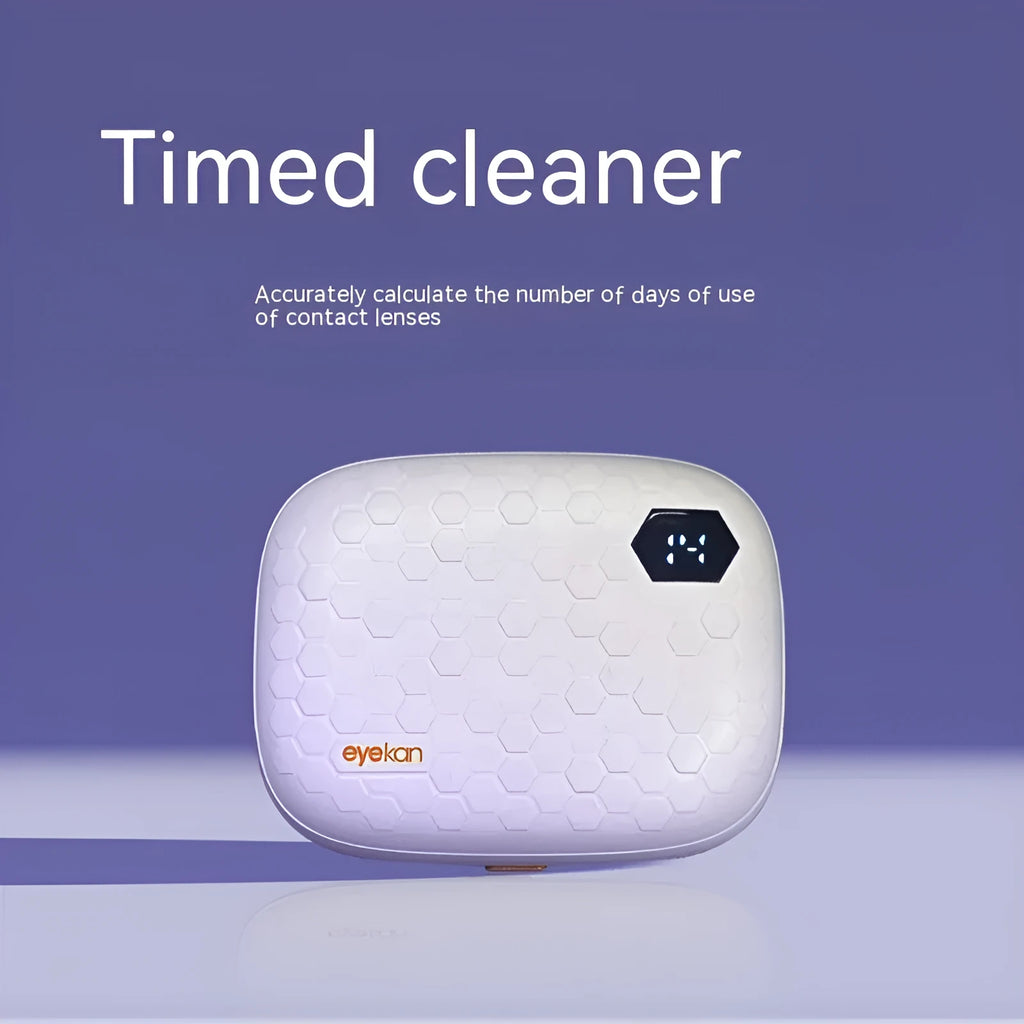 Automatic ultrasonic glasses cleaning machine in pearl white colour, compact plastic design
