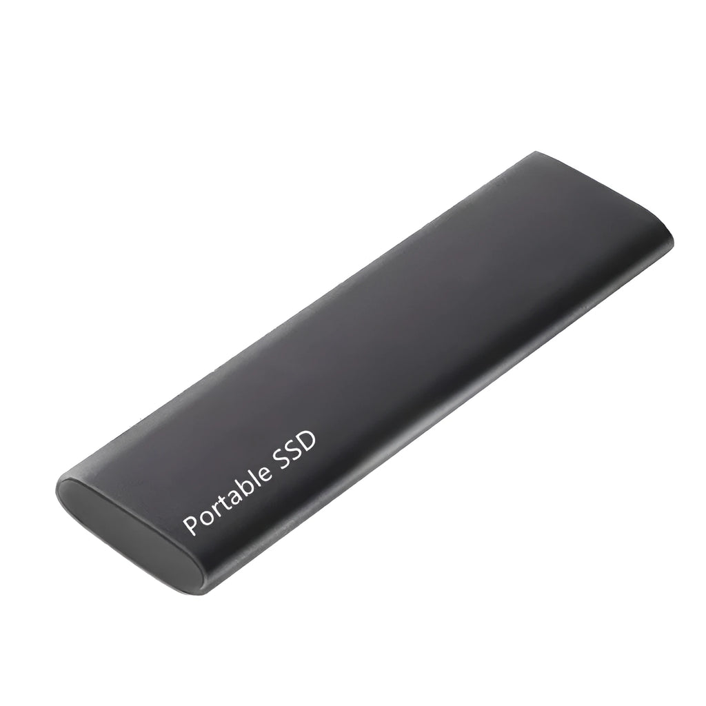 Ultra-thin metal mobile SSD external hard drive with capacity options from 500GB to 128TB