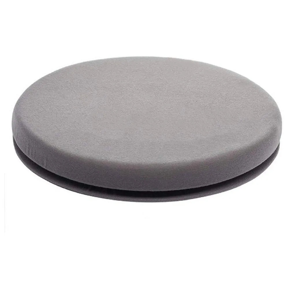 360-degree rotating car seat cushion with slow rebound sponge for elderly back support.