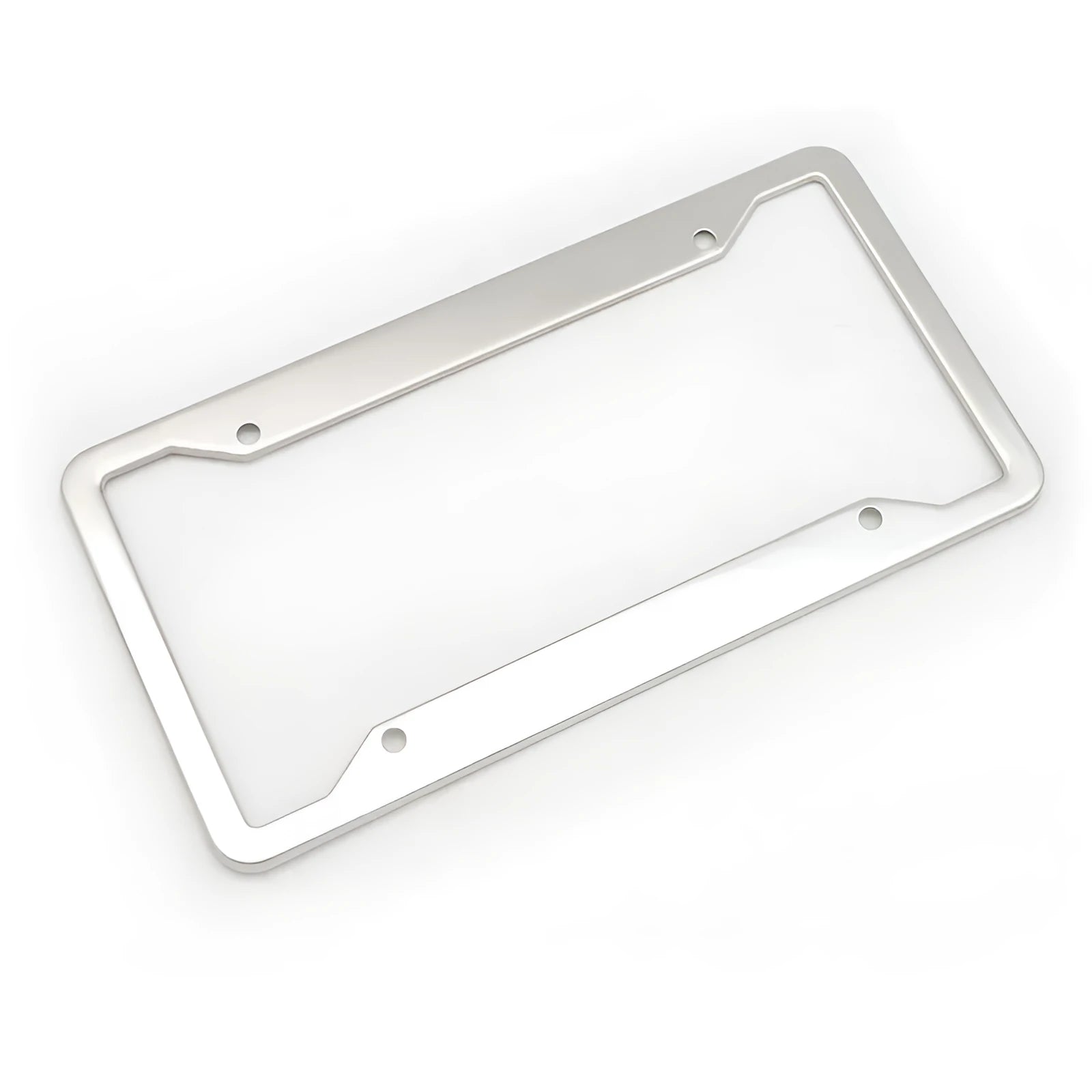 Aluminium alloy license plate frame in black, grey, silver, and steel finishes