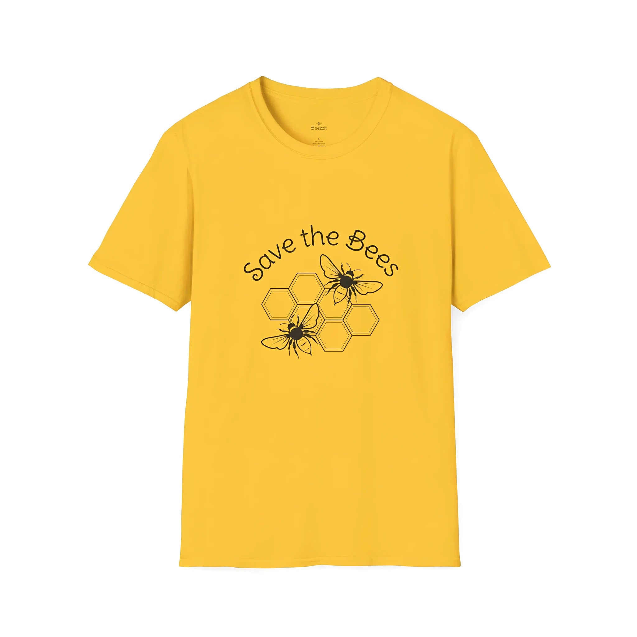 Men's yellow 3D digital printed casual t-shirt with round neck and short sleeves in loose fit