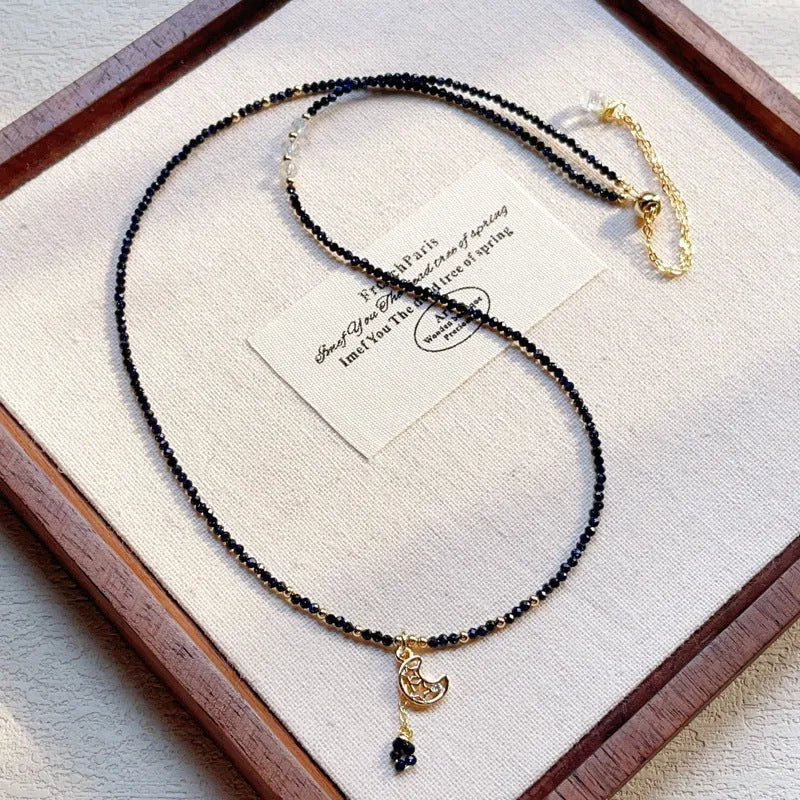 Women's multi-layer bracelet with three interlocking rings featuring blue sand stone details