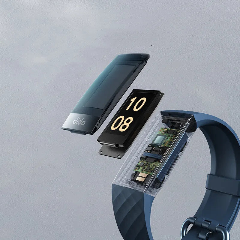 Y6 Black smart bracelet with health monitoring features including ECG, blood pressure and blood oxygen tracking
