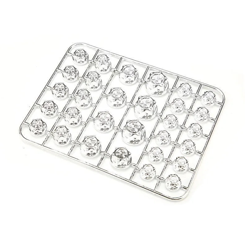 Set of 30 coloured ABS plastic motorcycle screw covers for engine modification