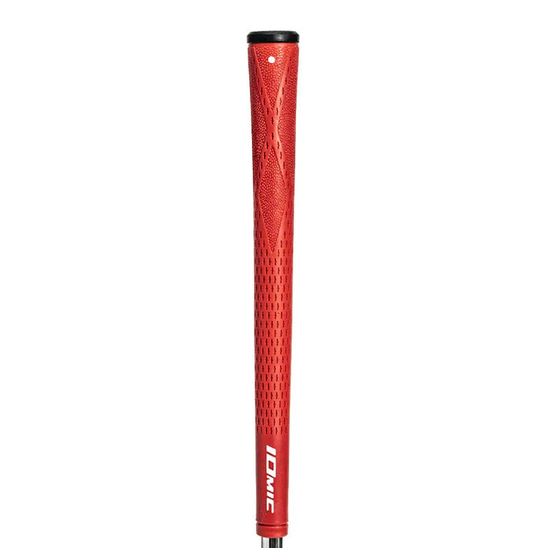 TPE material golf club replacement grip in various colours including pink, red, blue, white and two-tone options.