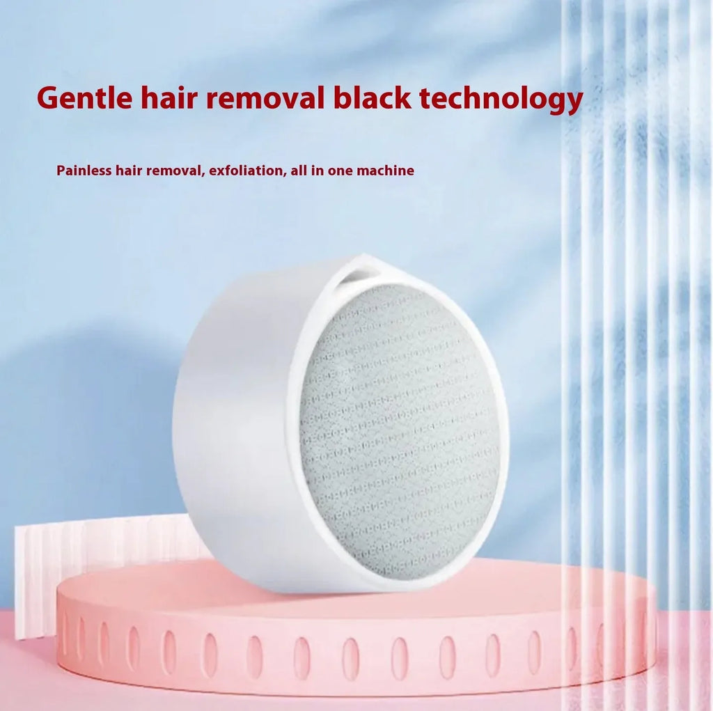 2-in-1 nano glass epilator and foot grinder device in two-tone style