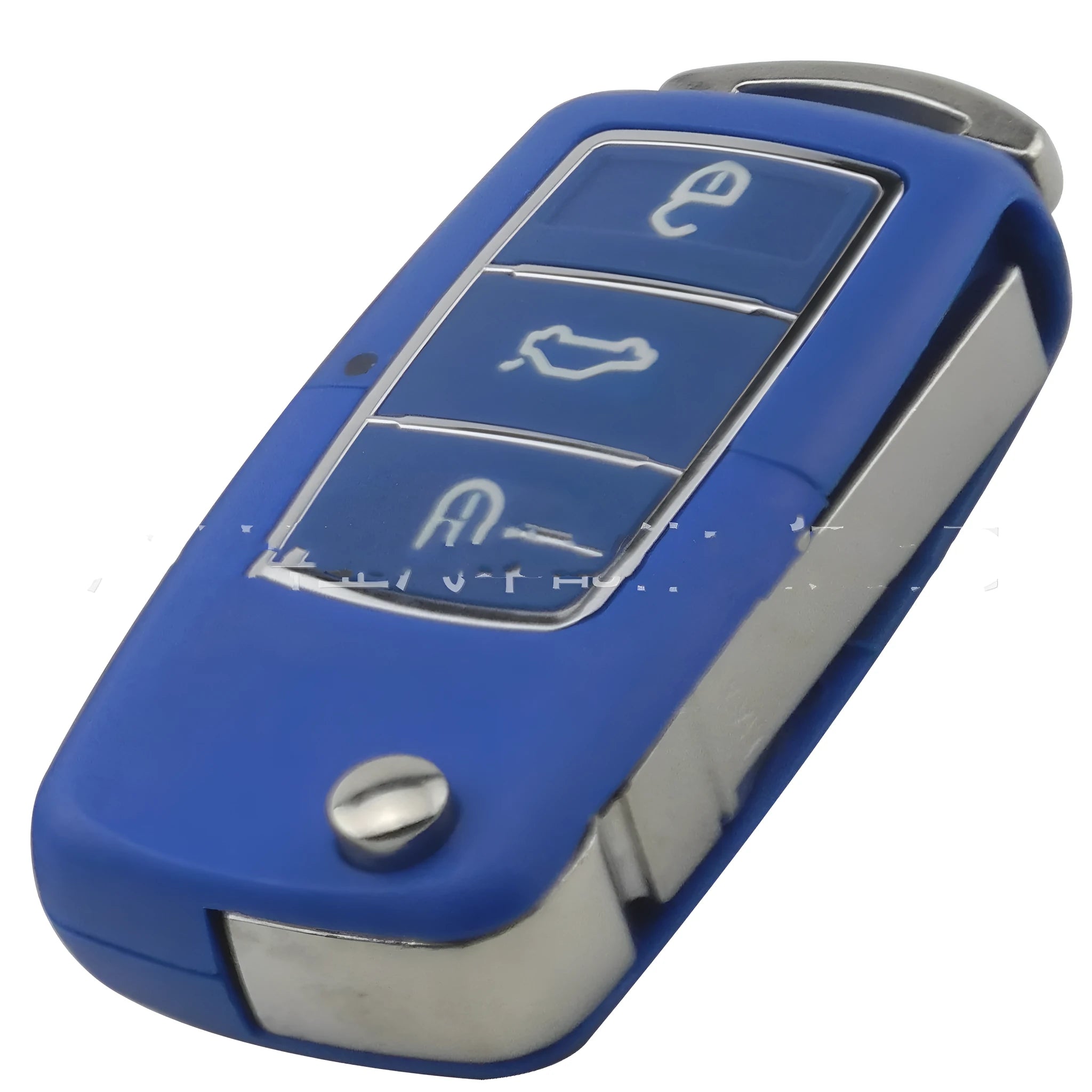 Volkswagen Jetta Golf car key shell replacement case in five colour options showing 3-button layout