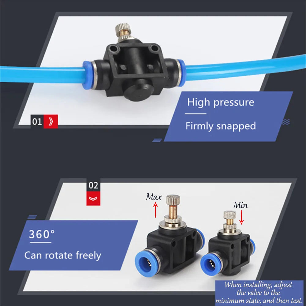 Car turbo decompression ornament kit with doll, pressure regulating valve, copper tube and installation components