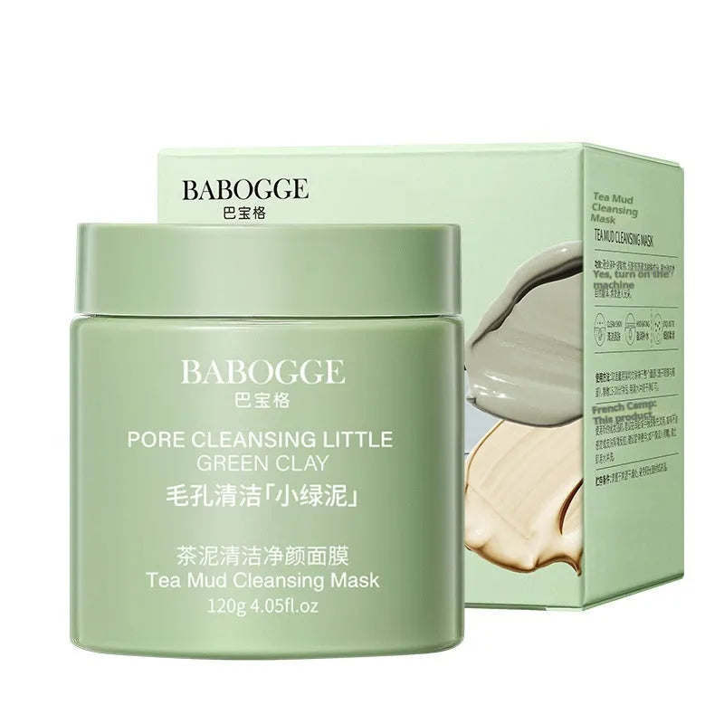 120g clay facial mask container for deep cleansing with daub-type application