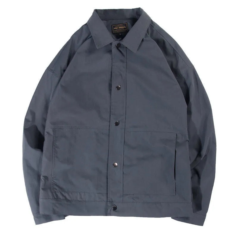 Men's thin single-layer Korean style jacket in polyester for spring and autumn wear