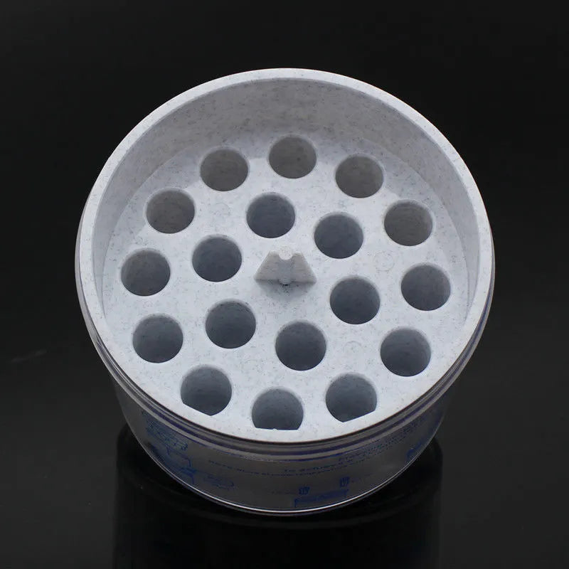 Orange metal and blue plastic gradient freezing cooling box for freezer cell recovery