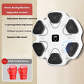 Smart music boxing machine wall target with electronic reaction lights and focus gloves