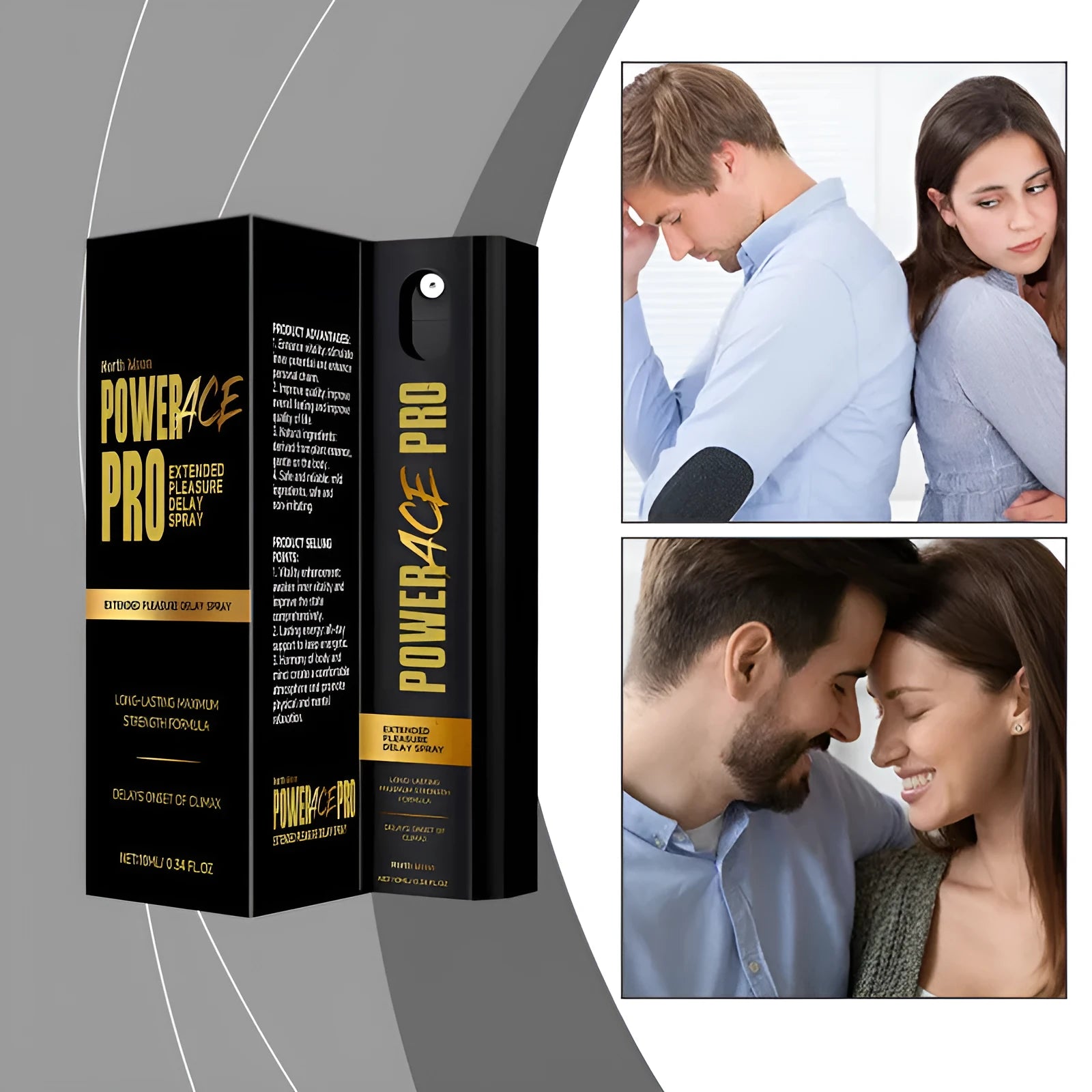 Men's 10ml body care spray bottle with botanical extract formula