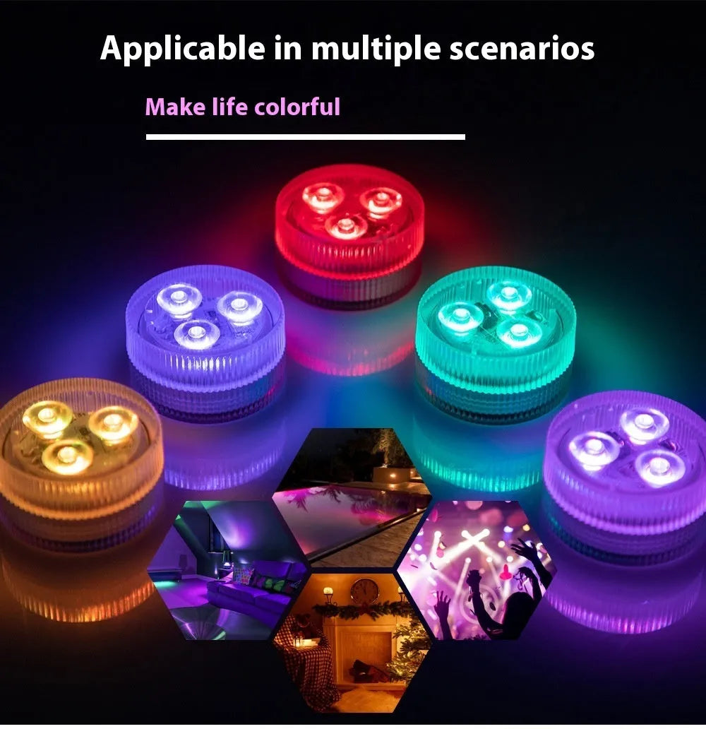 Remote control waterproof LED diving light for fish tanks with plastic housing