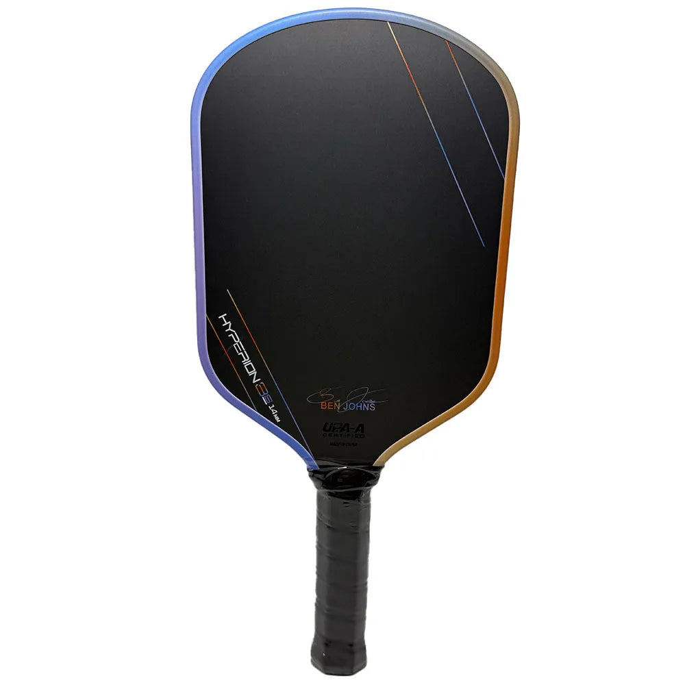 Aurora Multicolor Hyperion 3s carbon fibre pickleball racket with Teflon finish and multicolour design