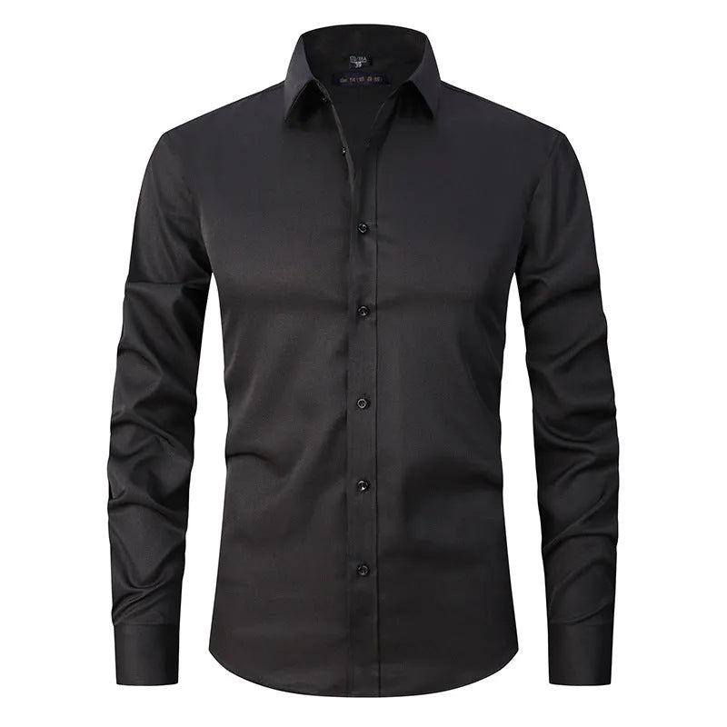 Men's stretch long sleeve work shirt in polyester fibre available in multiple colours and sizes S to 3XL