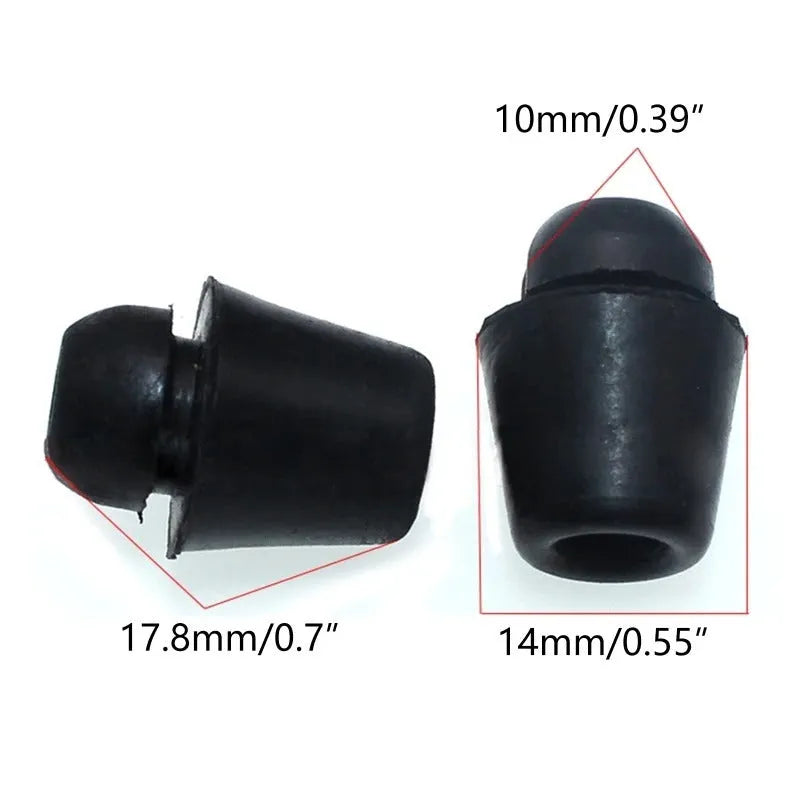 Pack of 10 X16 coloured rubber damping clips for automotive shock absorption applications