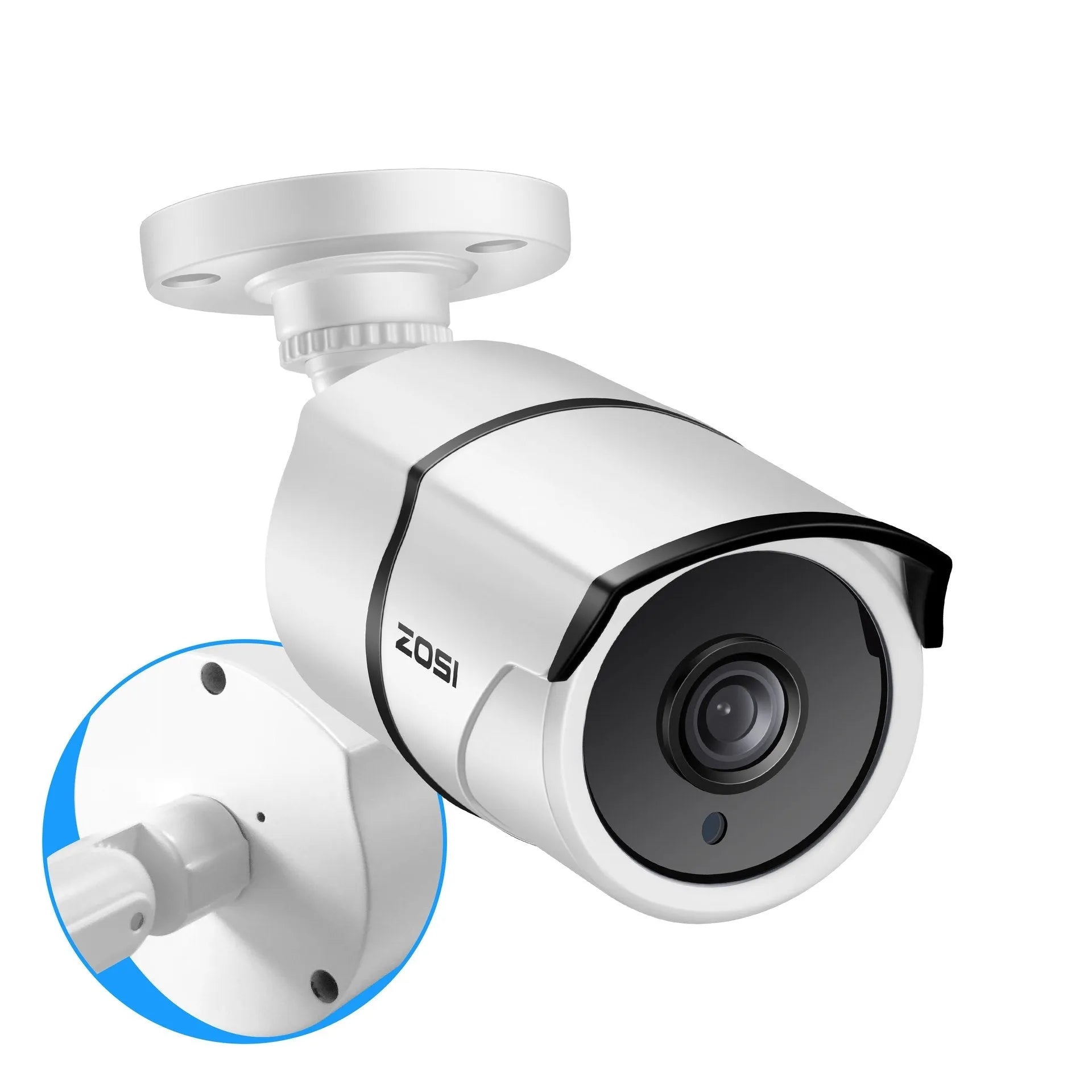 ZOSI 4-channel POE NVR security system with outdoor cameras and optional hard disk storage