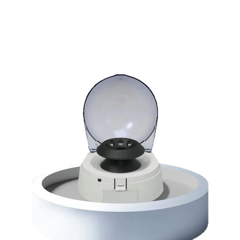Mini laboratory centrifuge with 7000 RPM speed and compact 157x170x120mm dimensions