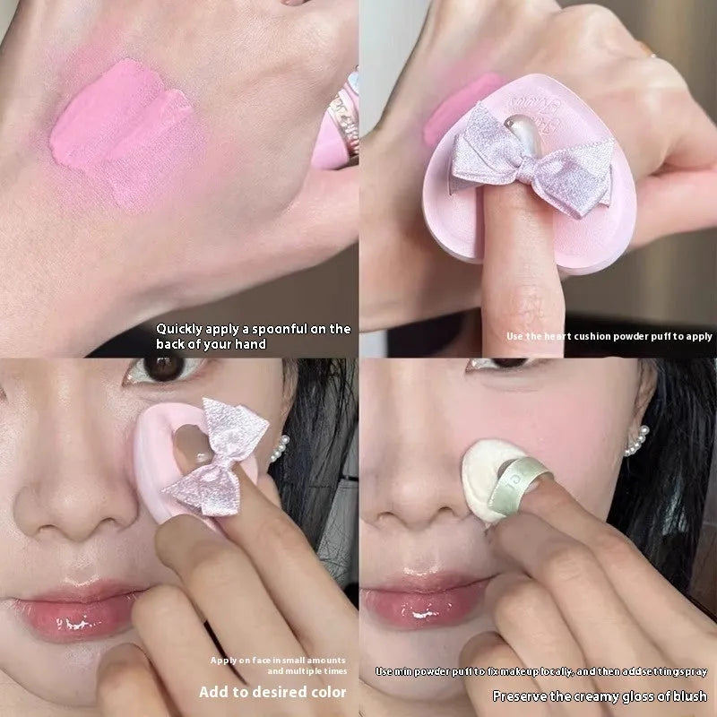 Strawberry Cupid Liquid Blush in six colour options for natural cheek colour application